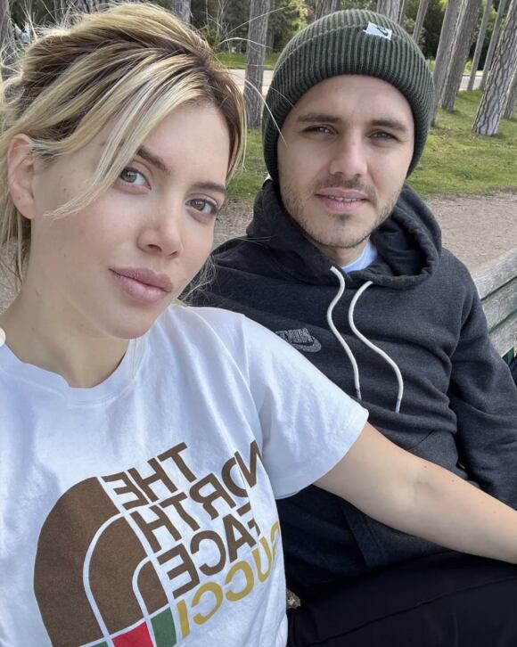 Wanda y Mauro en una tarde en el parque.