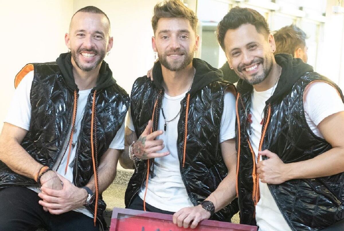 Los cantantes de La Konga: Diego Granadé, Pablo Tamagnini y Nelson Aguirre (Instagram)