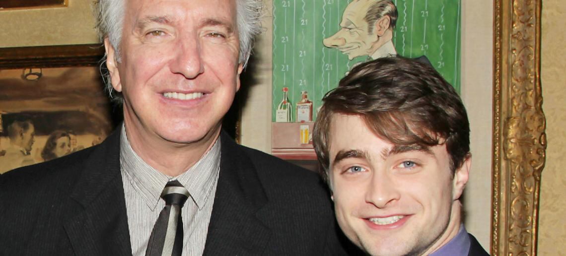 Alan Rickman y Daniel Radcliffe. / Archivo