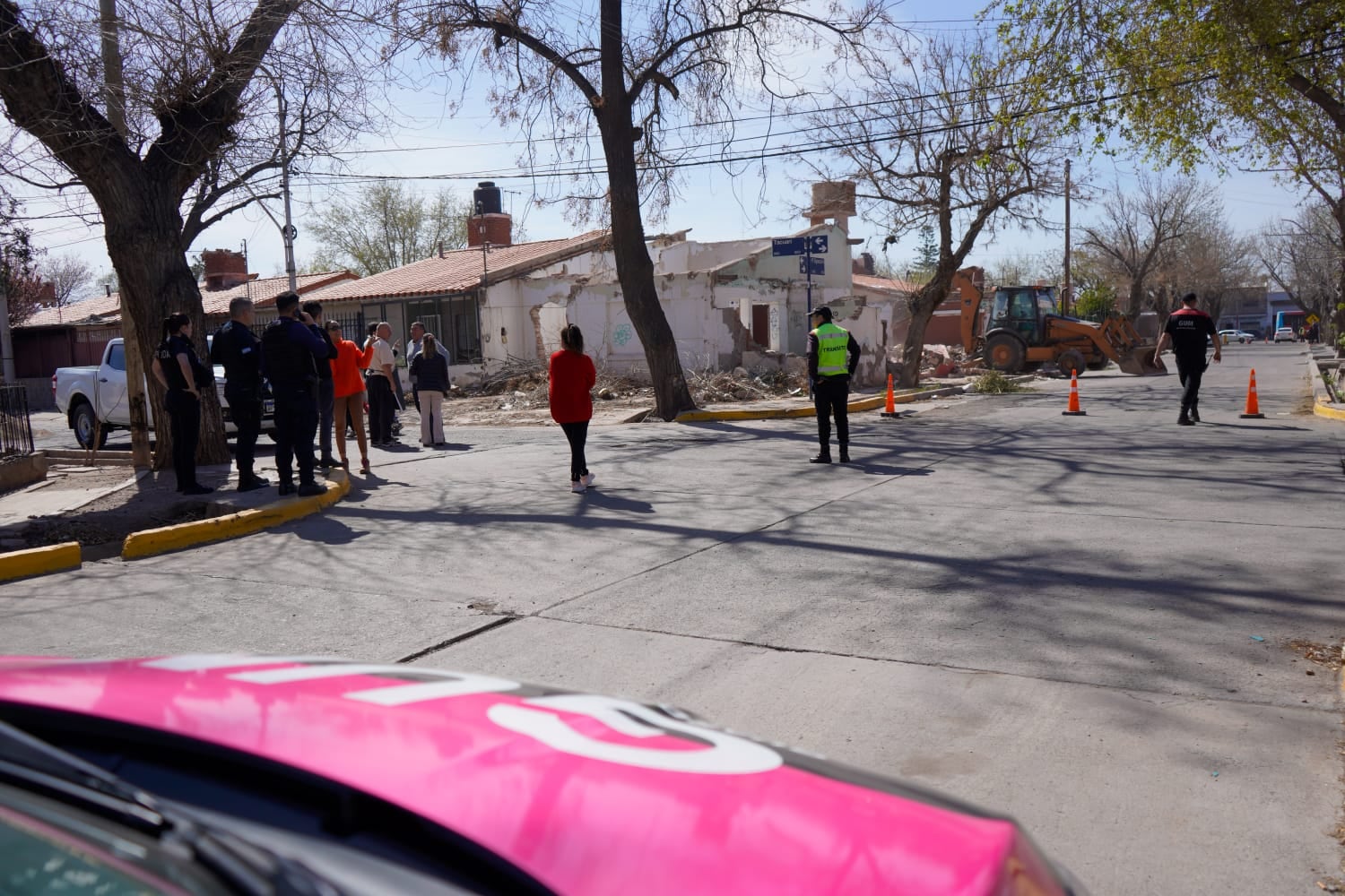 Demolieron un "aguantadero" en Las Heras.