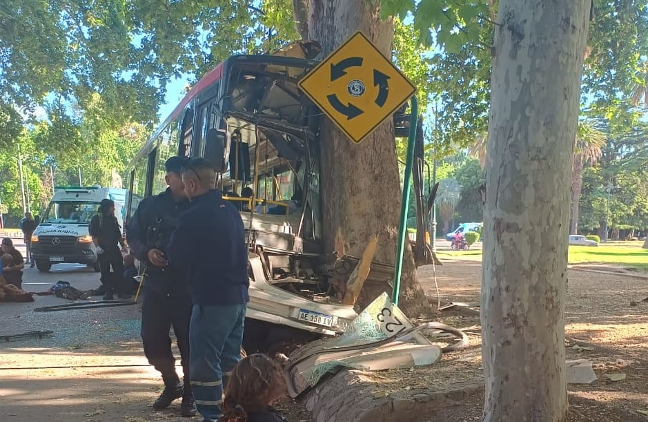 El chofer falleció y 17 personas resultaron heridas - Fotos fuentes policiales