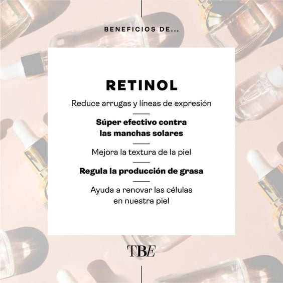 Beneficios de los principios activos del retinol.