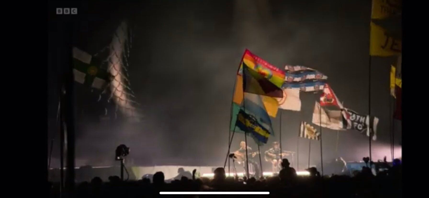 La Bandera de Boca en Glastonbury