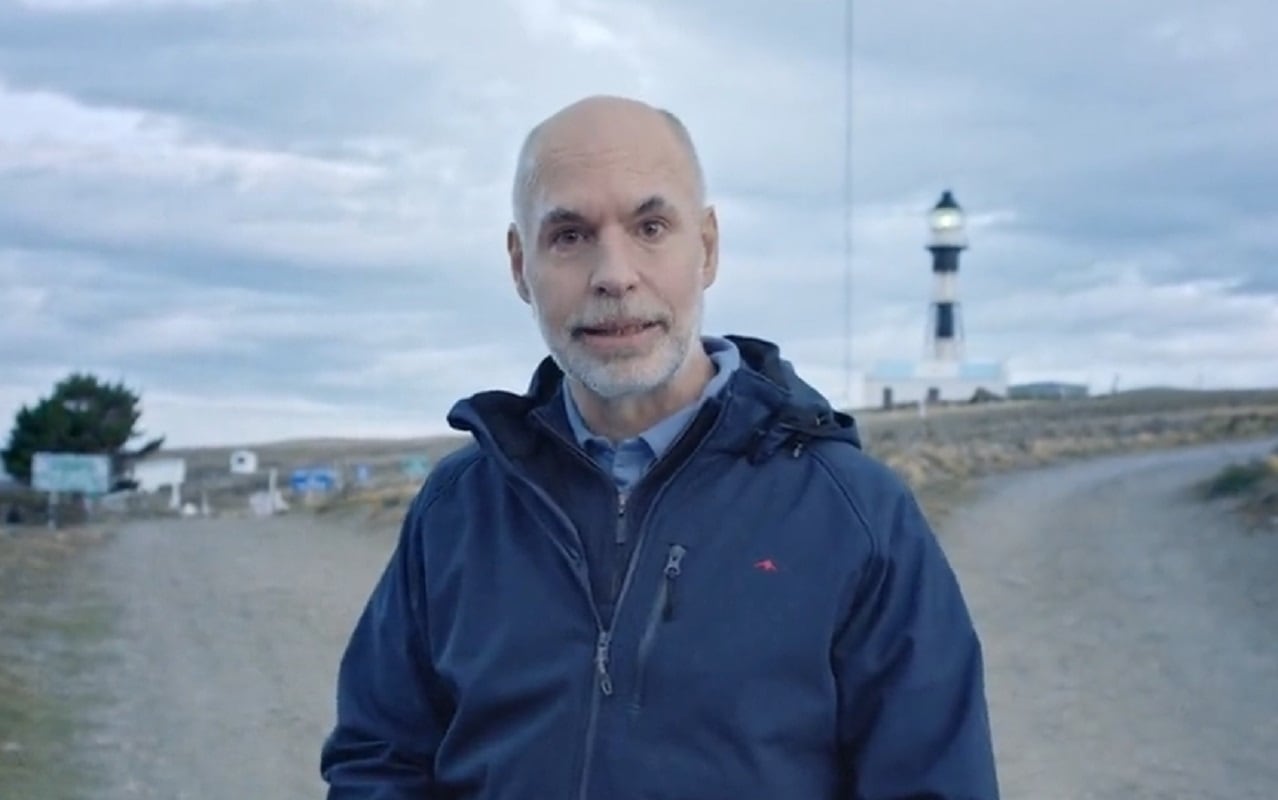 Horacio Rodríguez Larreta lanzó su precandidatura a presidente con un video grabado en Santa Cruz.