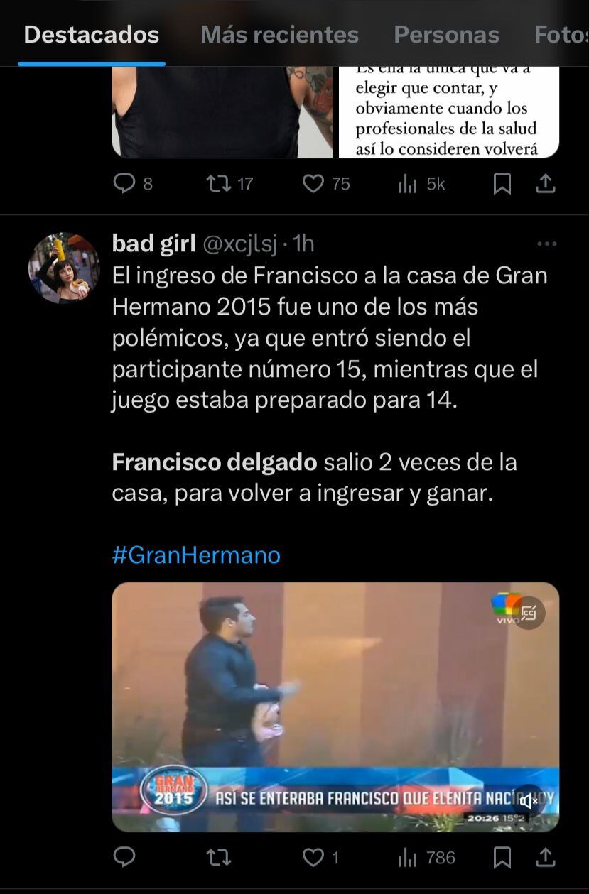 El día que Francisco Delgado salió de la casa y ganó Gran Hermano. Captura de pantalla.