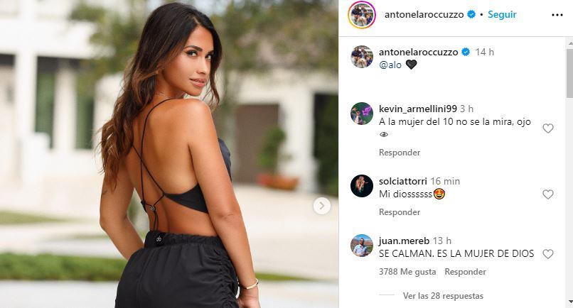 Anto Roccuzzo paralizó la web con su atuendo total black