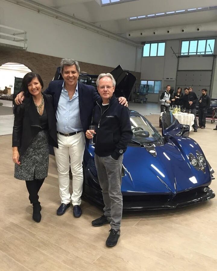 Jorge Gomez junto a Horacio Pagani. (Gentileza)