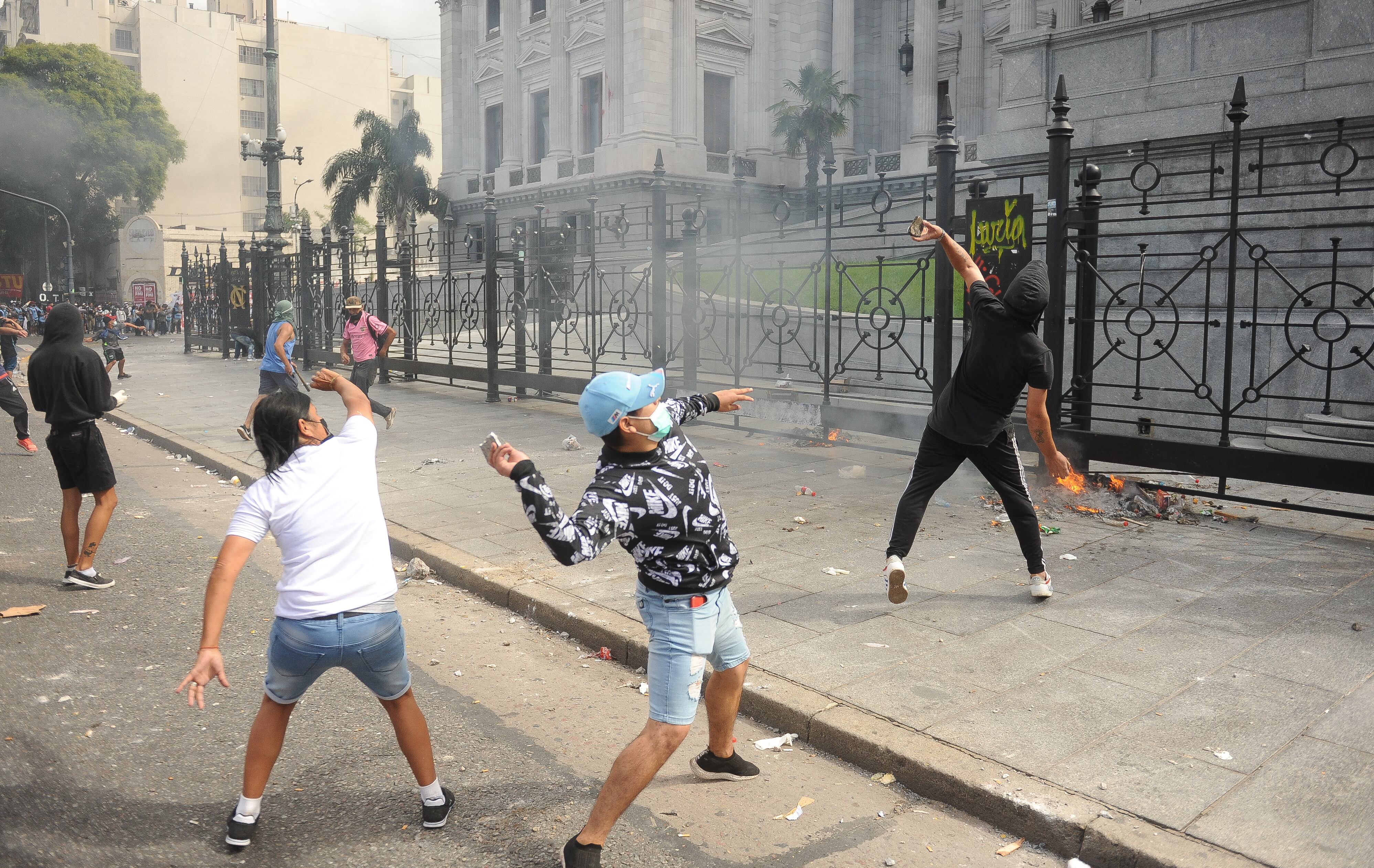 Incidentes en el Congreso durante la sesión en Diputados. Foto Federico Lopez Claro