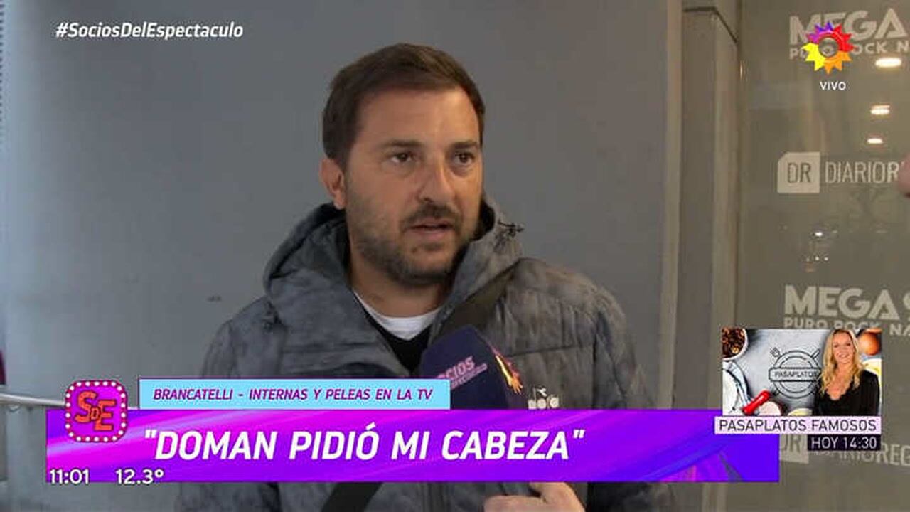 Fabián Doman defendió su persona ante las acusaciones hechas por Brancatelli