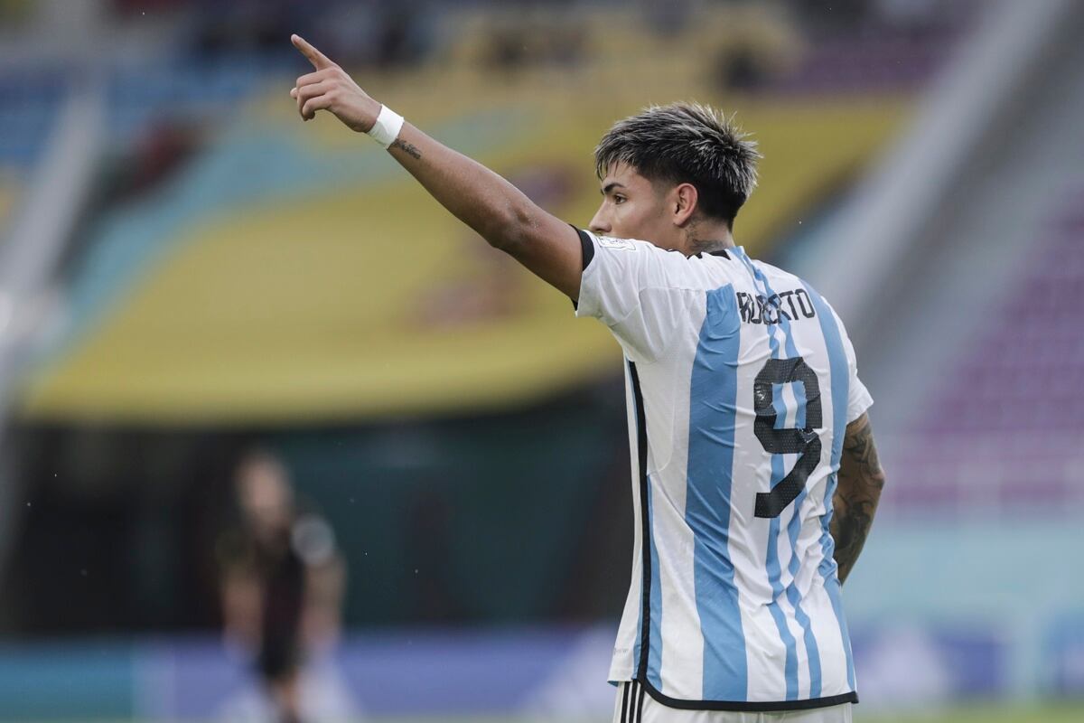 El hat trick de Agustín Ruberto en la semifinal de Argentina vs. Alemania en el Mundial Sub-17 (EFE)