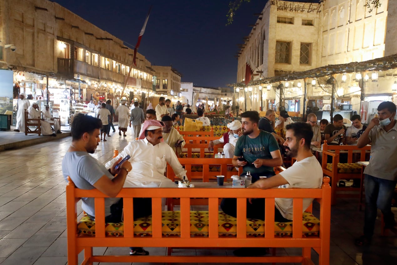 Doha, principal sede del Mundial de Qatar 2022, es una capital moderna de perfil futurista que contrasta con la tradición e historia de un pueblo de tribus migratorias que tiene en el zoco, el Souq Waqif Foto EFE