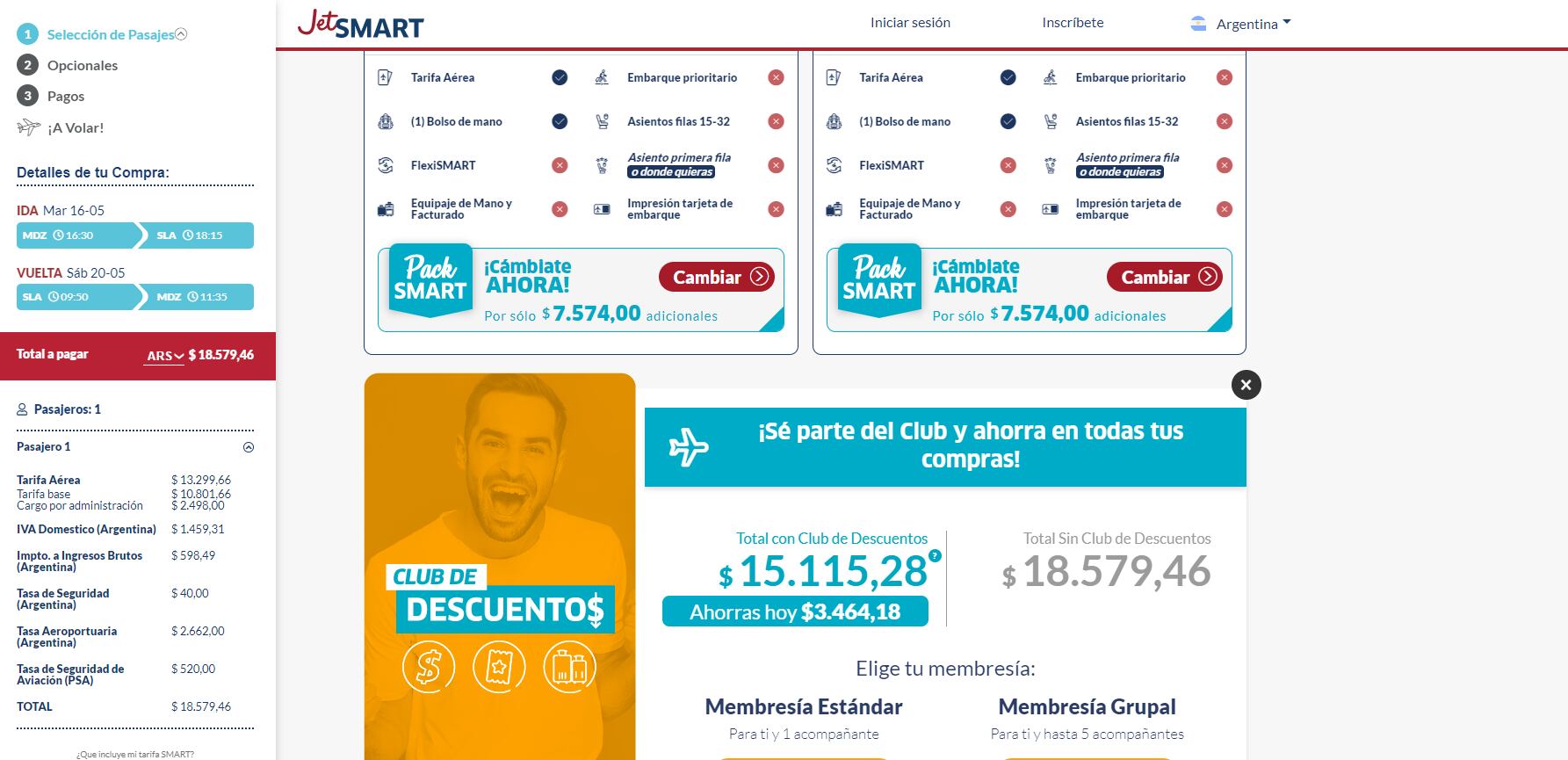 Jetsmart oferta para aprovechar Previaje