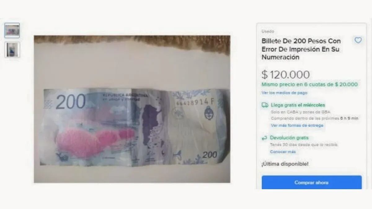 Así es el billete de $200 por el que podrían pagar una fortuna.