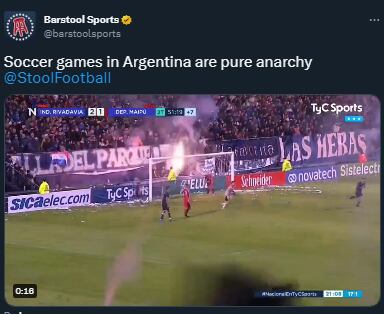 Los fuegos artificiales en el partido de Independiente que maravillaron al mundo