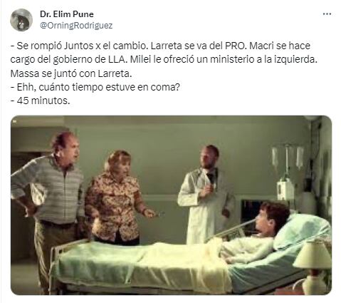 Bullrich anunció que apoyará a Milei en el balotaje y estallaron los memes - X