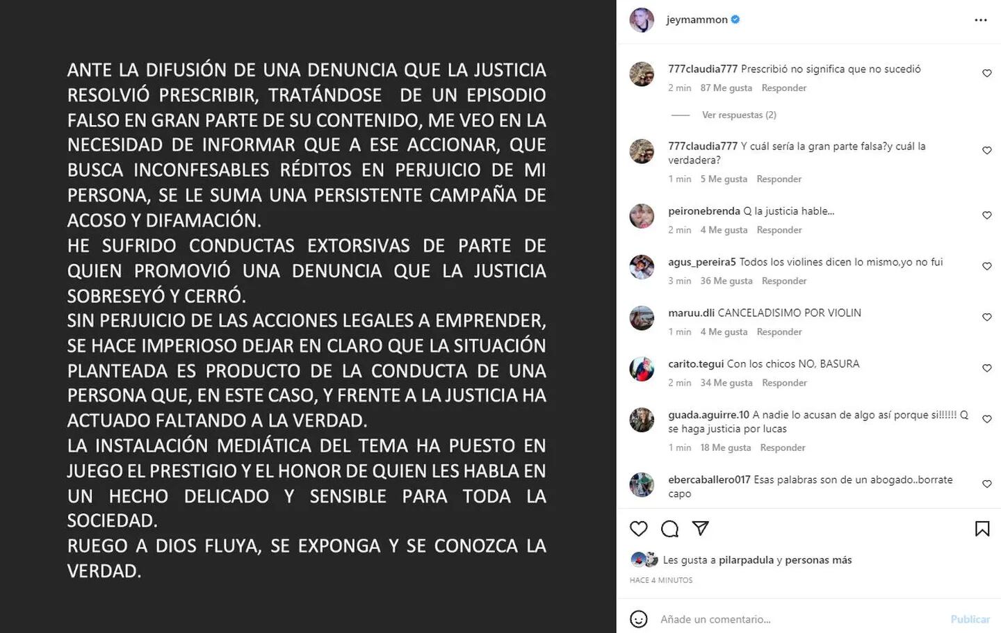 El joven que denunció a Jey Mammón se abrió en redes sociales.