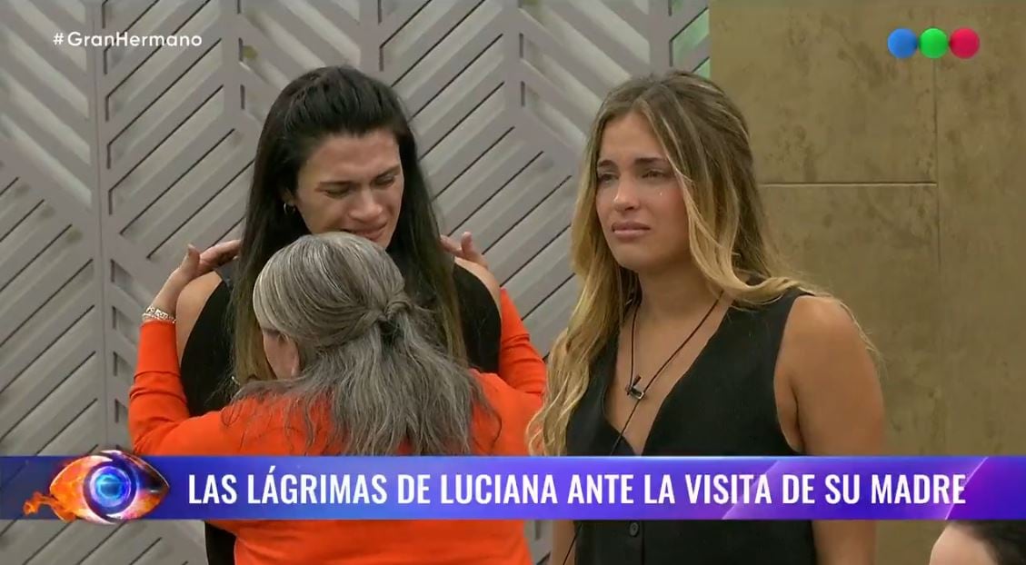 Luciana recibió a su madre y todos se pusieron a llorar.