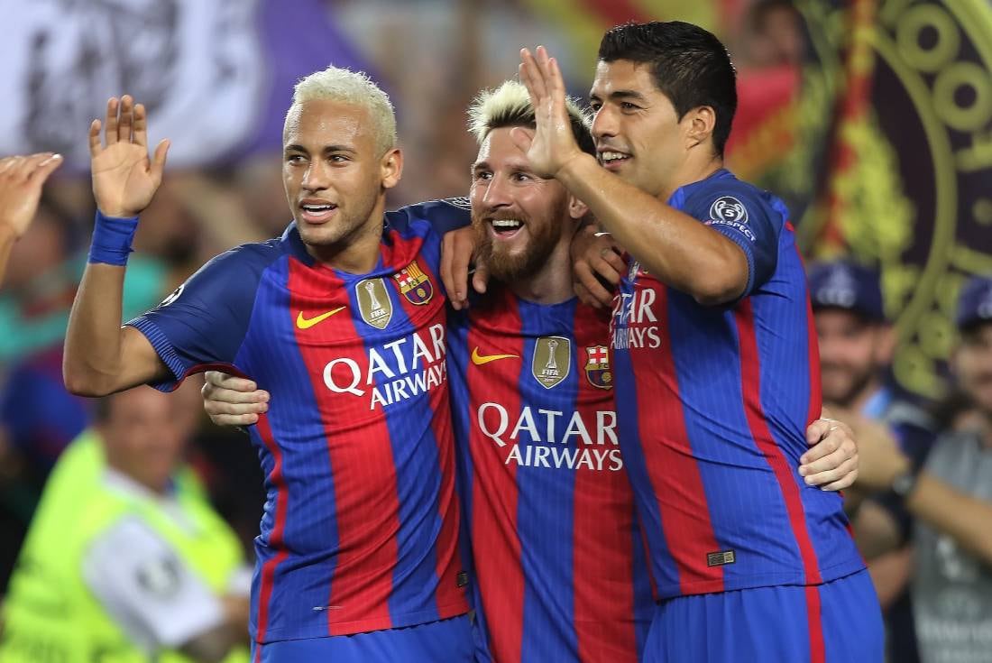 El tridente MSN que le dio una Champions al Barcelona en 2015 (AP).