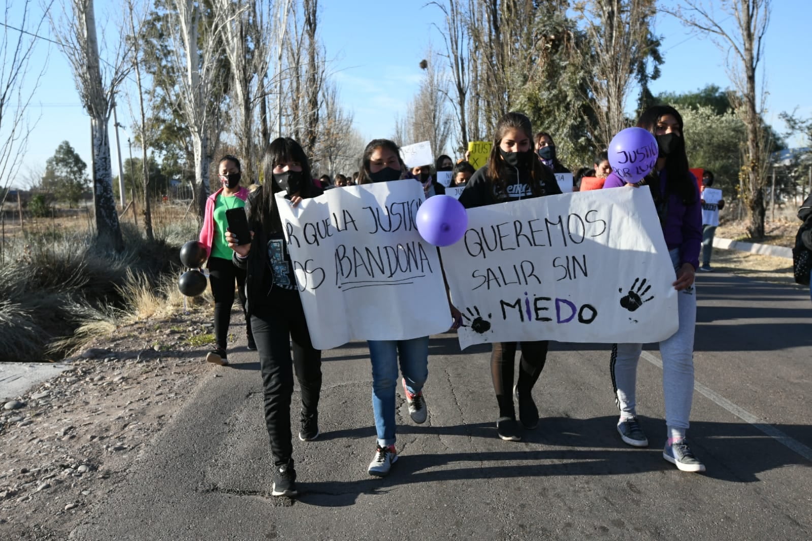 Las pancartas además de pedir justicia sumaron la consigna #NiUnaMenos. 