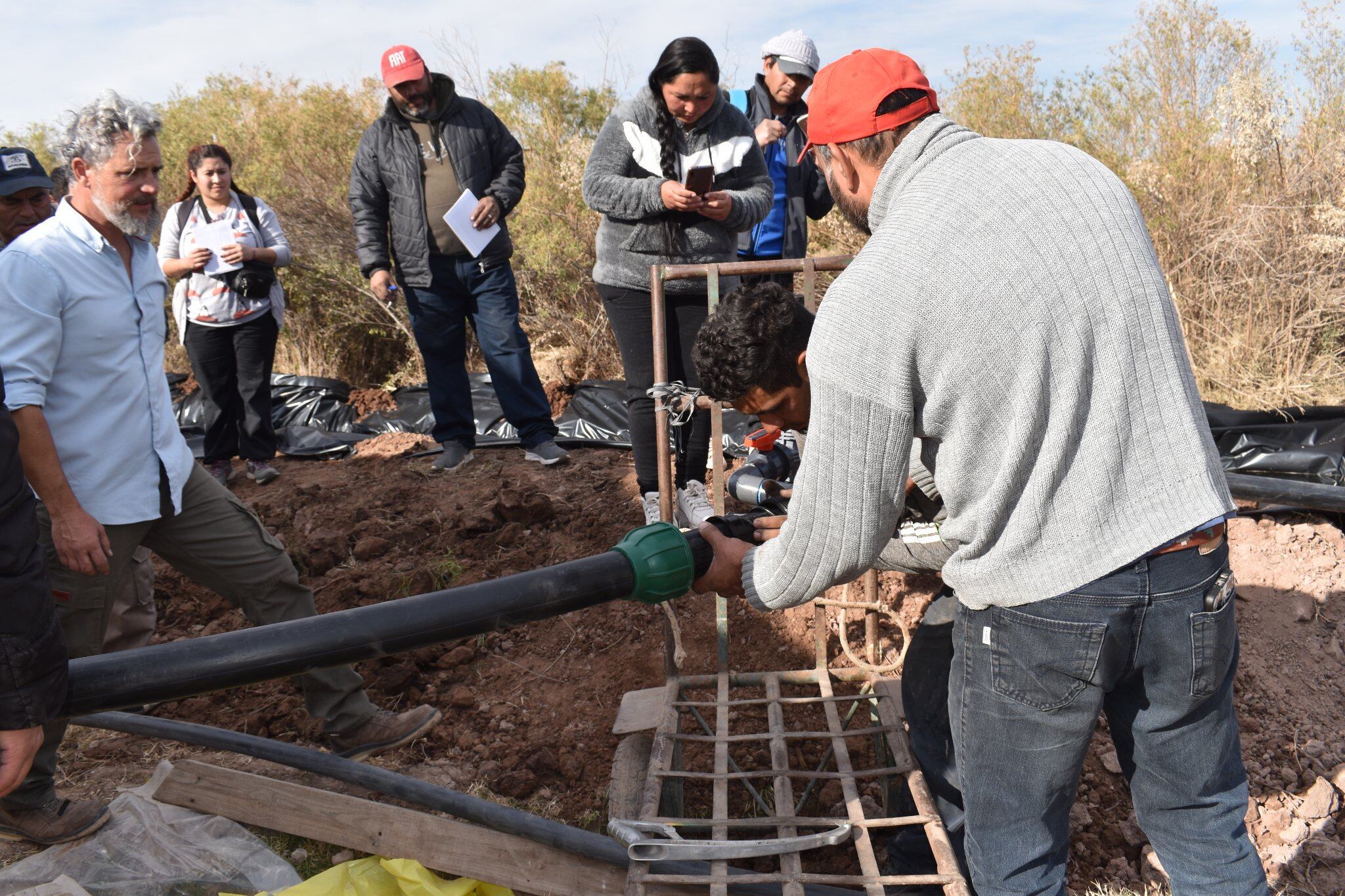 Este sistema está adaptado para que los equipos puedan reutilizarse en otras fincas. Imagen: gentileza Fecocaf