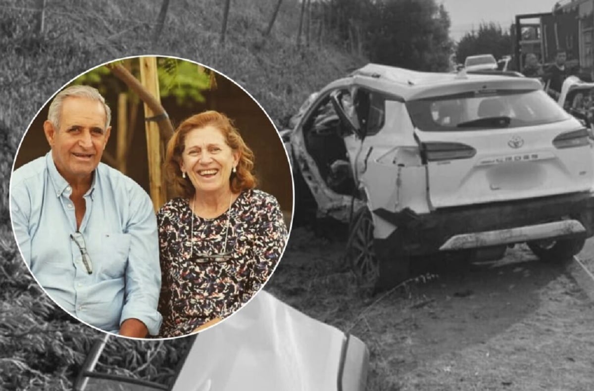 Rito Irañeta viajaba en una Toyota Cross junto a su esposa Andrea Raganato y su hermana Maite Irañeta. Los tres fallecieron tras un choque en la zona de Zapallar, Chile. / Gentileza