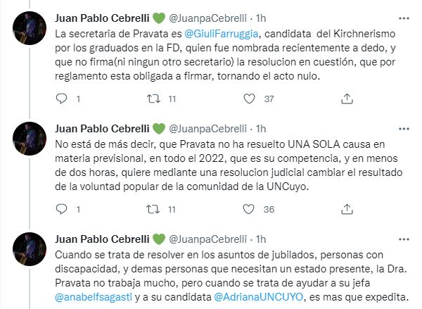 El titular de la Franja Morada disparó duro contra el kirchnerismo por las elecciones universitarias.