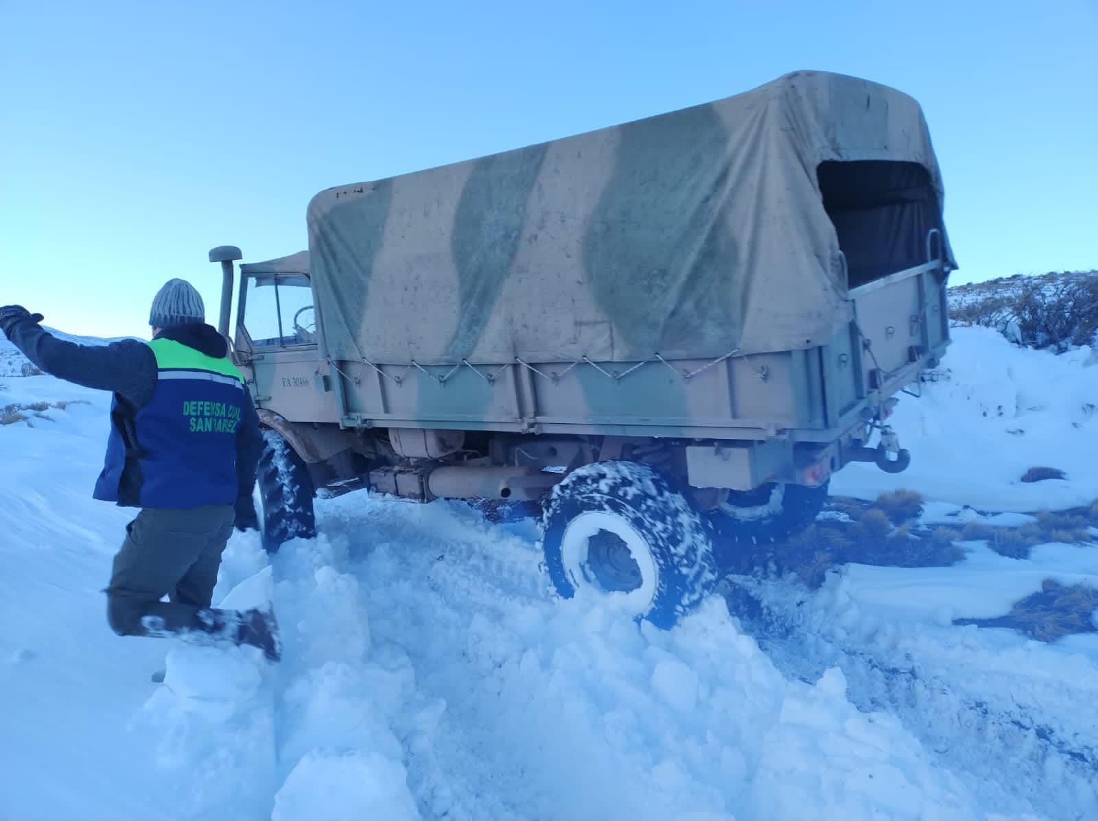 Nevadas en San Rafael - Foto getileza Municipalidad de San Rafael