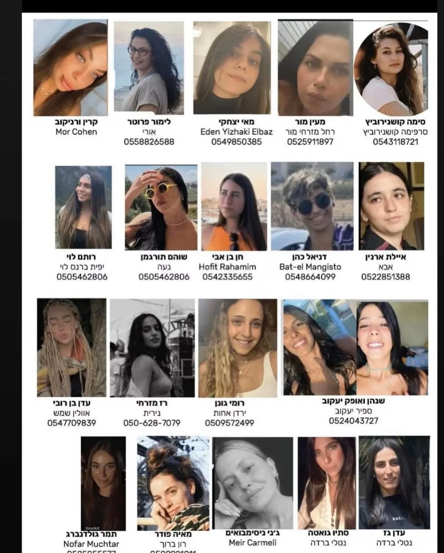 Los jóvenes se encuentran desaparecidos desde que comenzó el ataque de Hamas. Foto: Instagram @jewishlivesmatter.