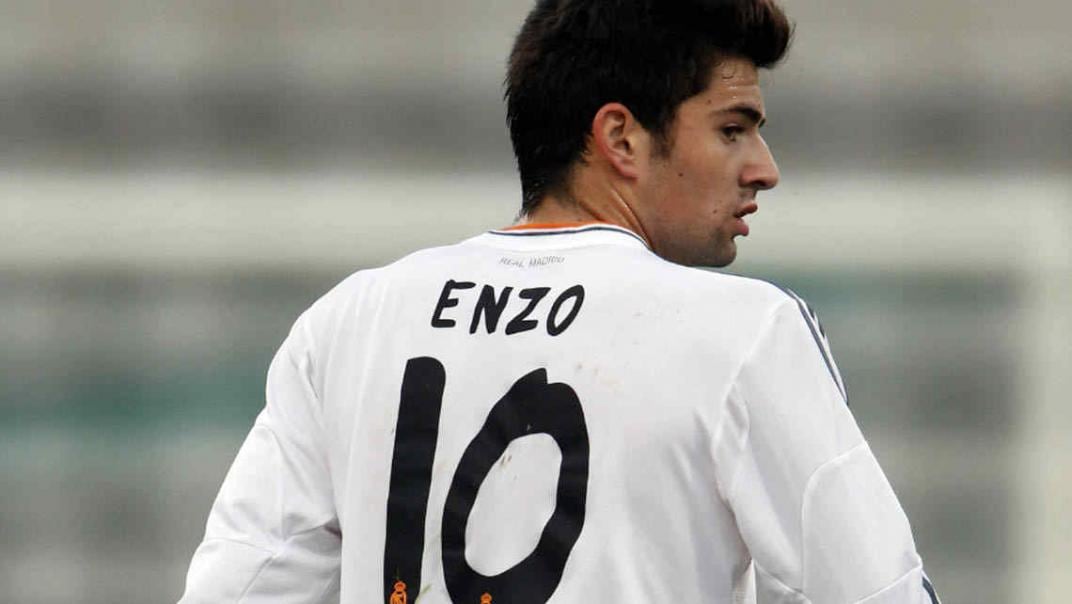 Enzo Zidane, con la 10 del Real Madrid.