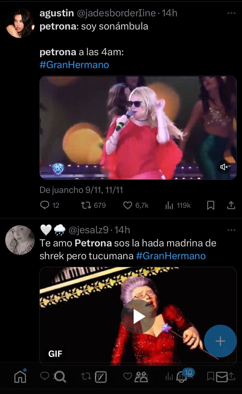 Los memes de Petrona, la participante de Gran Hermano.