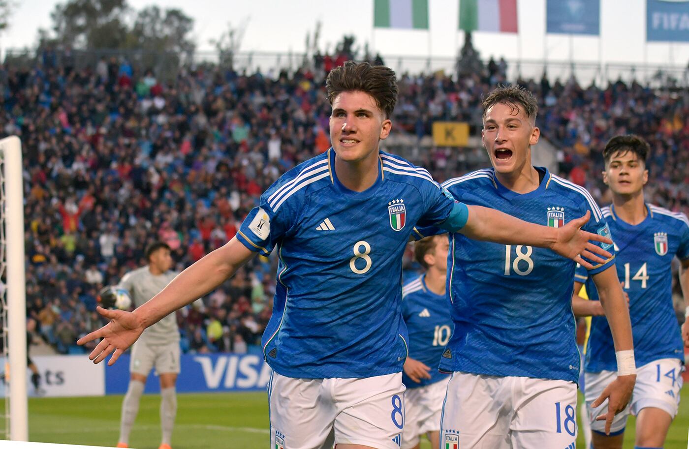 FIFA U -20 World Cup Argentina 2023 
La Selección italiana dió una cátedra de fútbol al Seleccionado de Brasil, en el Malvinas Argentinas. 
Foto: Orlando Pelichotti