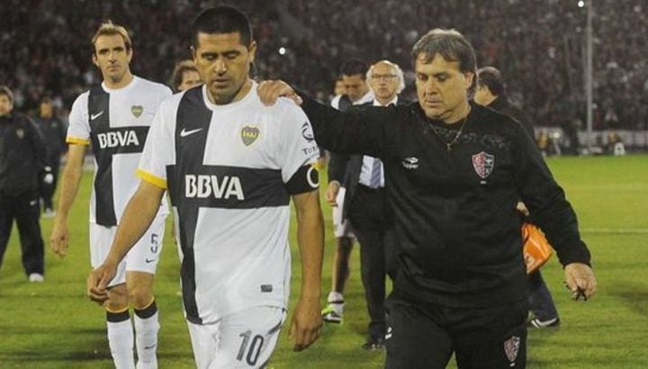 Riquelme y el Tata Martino