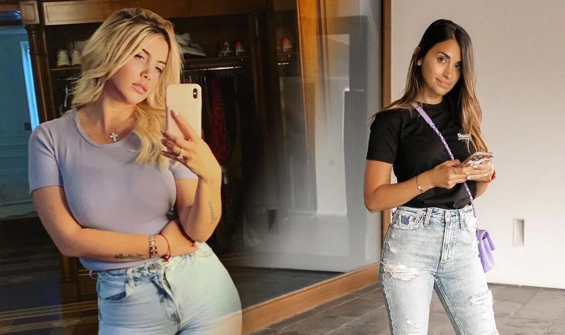 El duelo de estilos y moda de Wanda Nara y Antonela Roccuzzo, las mujeres de los argentinos del PSG