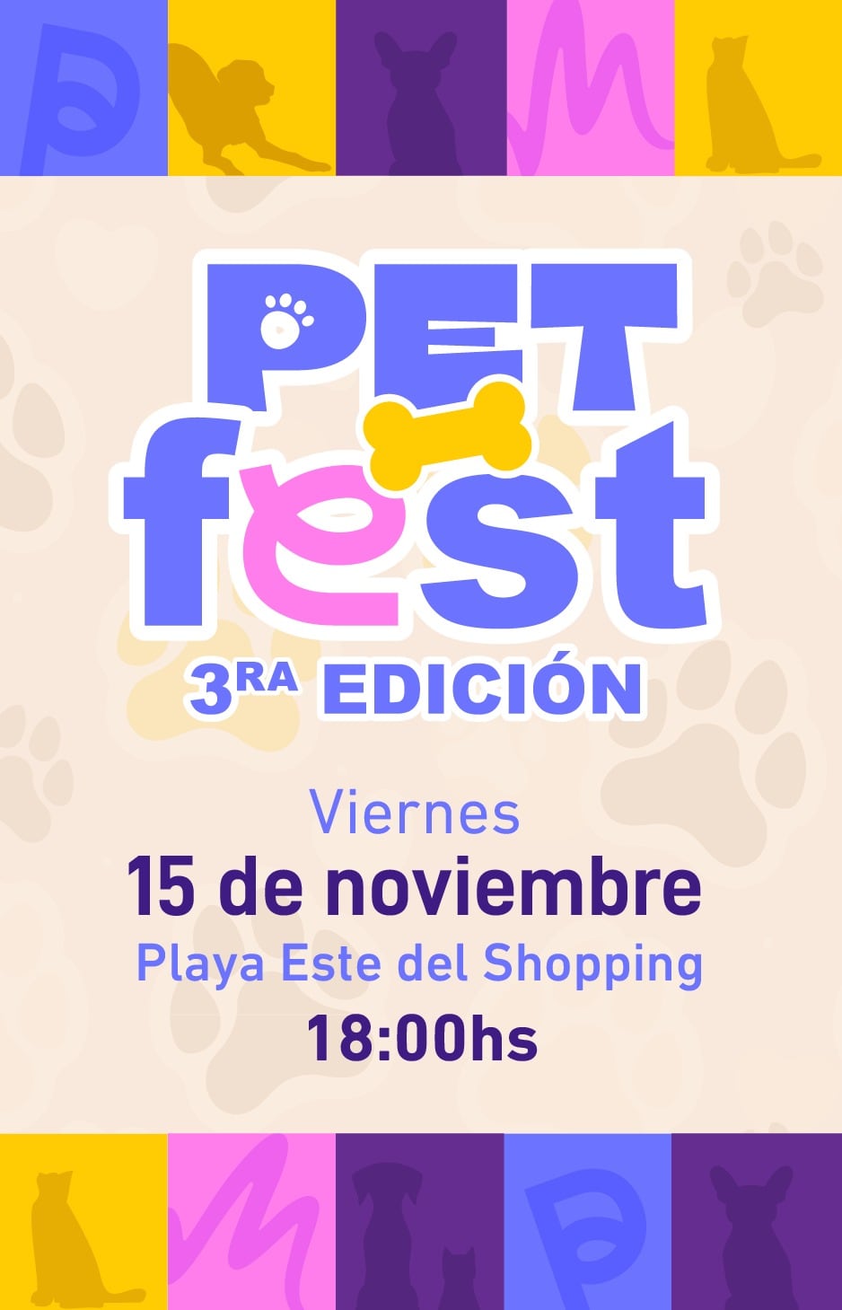 ¡Mascotas de Shopping! Todo listo para la tercera edición del Pet Fest