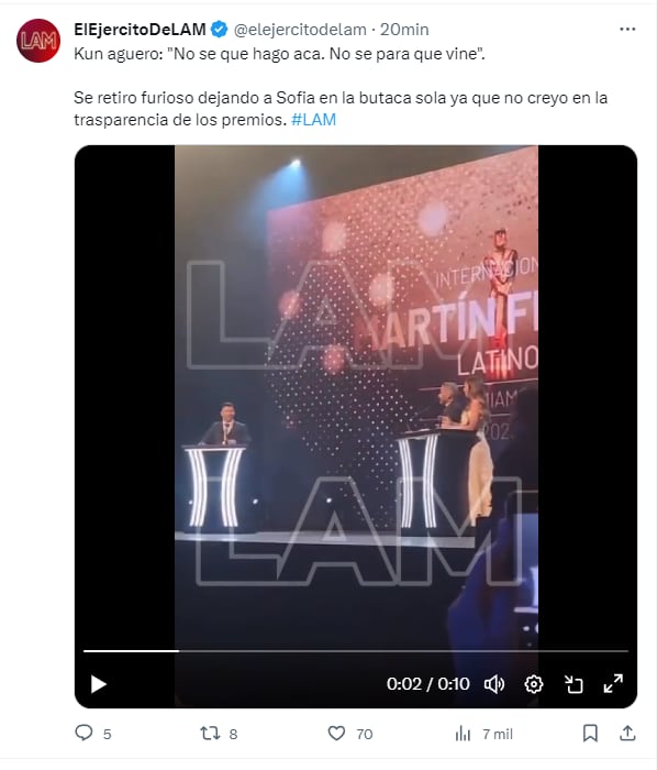 La información de LAM sobre el Kun Agüero