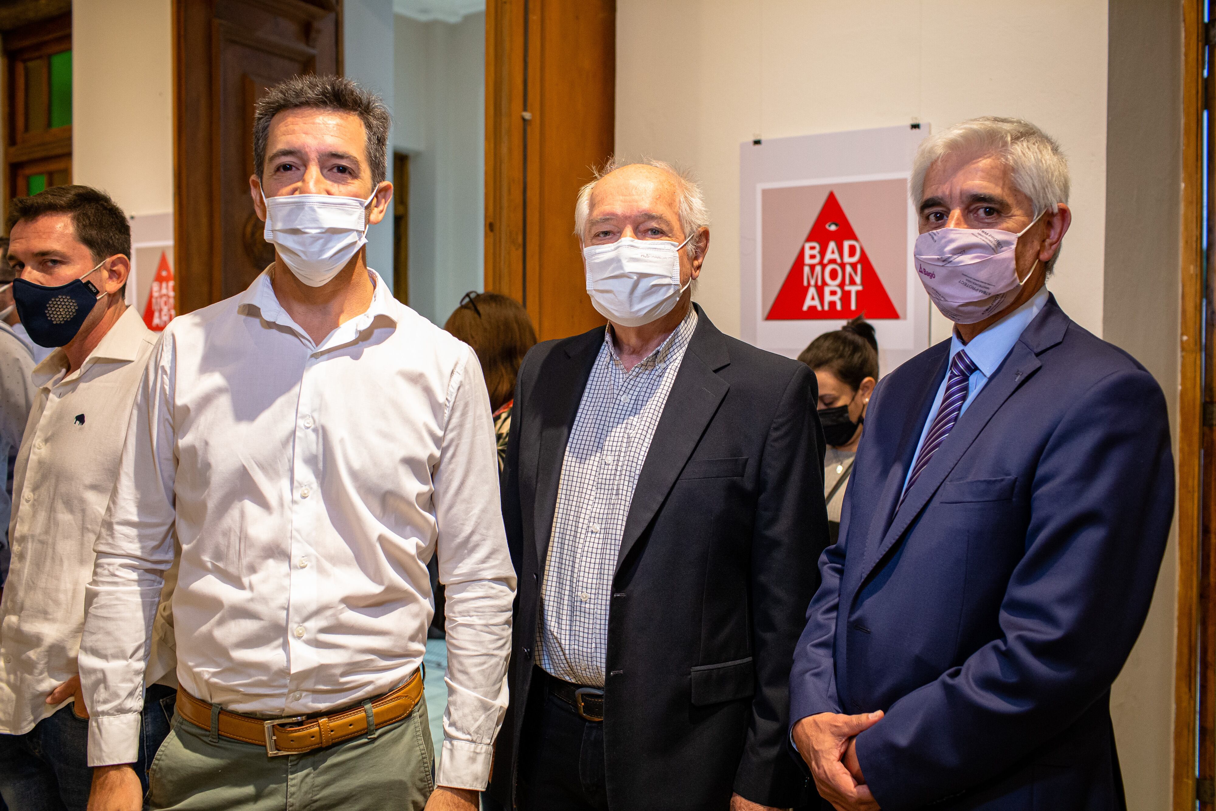 Ernesto Lacourt,  Enzo Mansuino y Mario Mulc