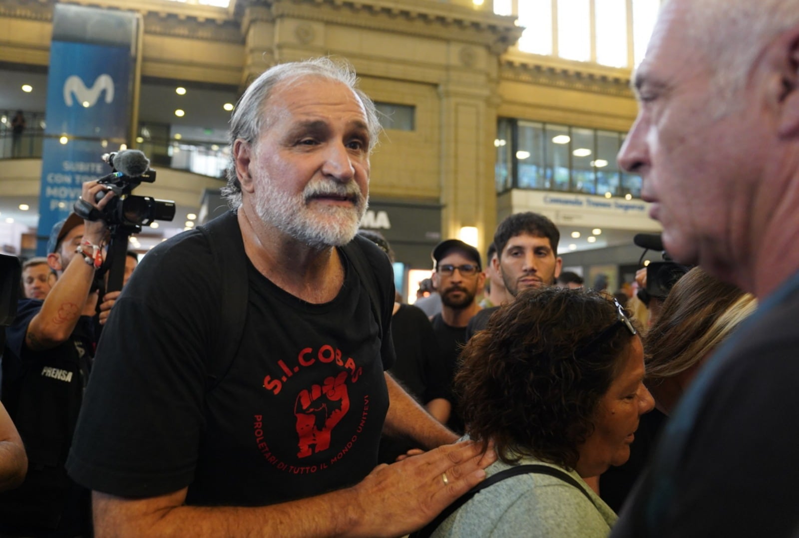 El líder del Polo Obrero, Eduardo Belliboni (Clarín)