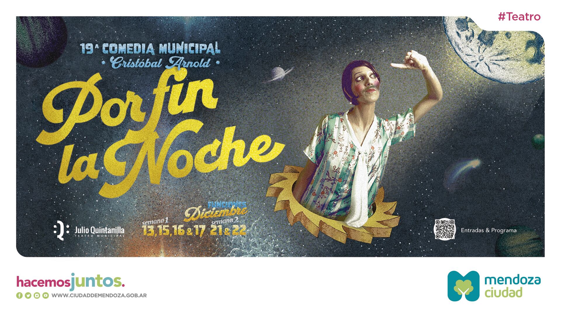 Este año, la Comedia Municipal es la obra "Por fin la noche".