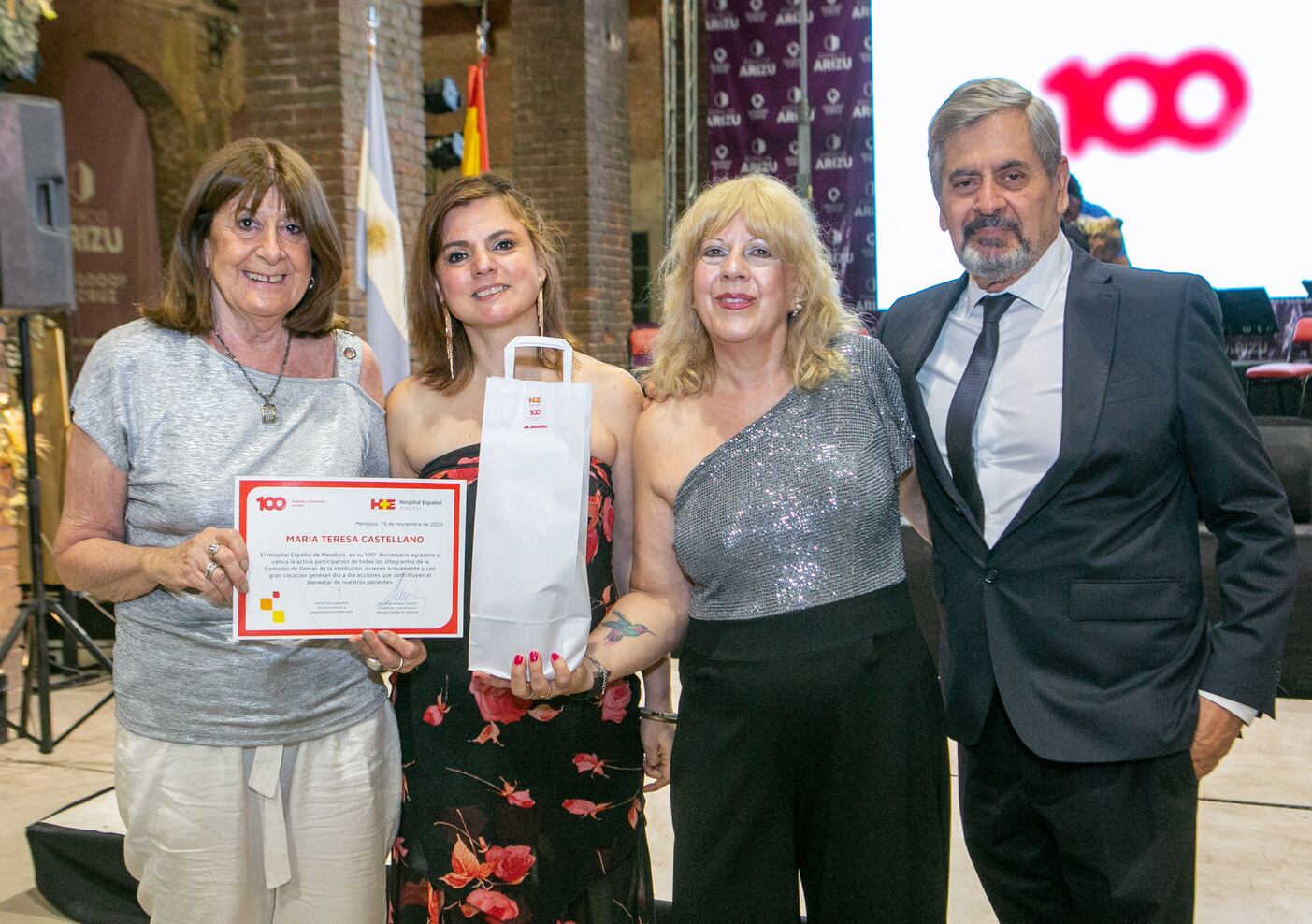 María Teresa Castellano, Lorena Pinea, Sonia Mayor, Jorge de Paolis