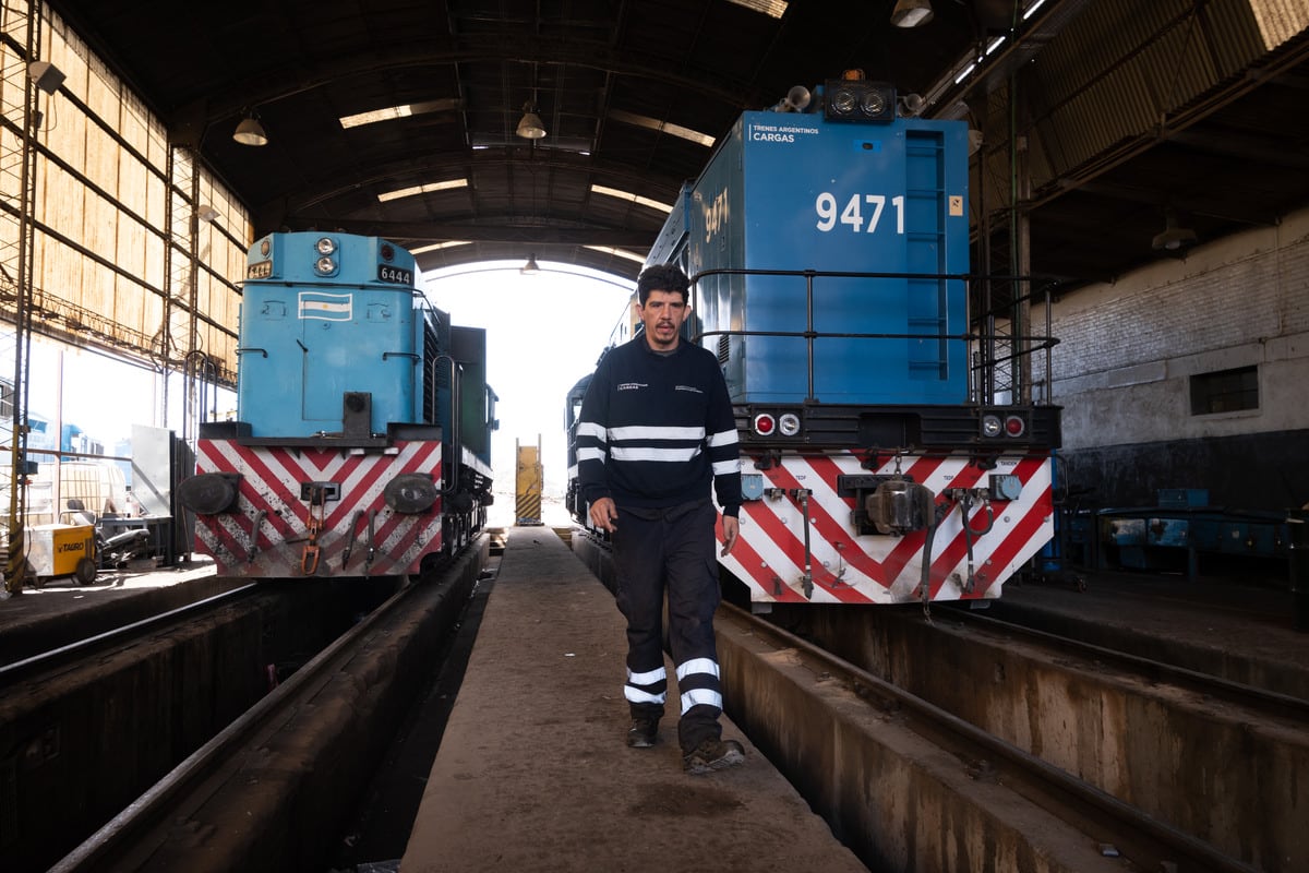 El Gobierno anunció la privatización de la empresa ferroviaria Belgrano Cargas y Logística SA - Foto: Archivo / Los Andes
