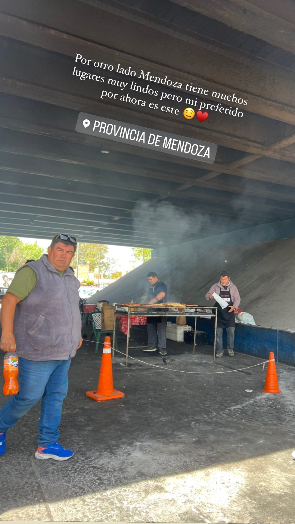 Santi Maratea visitó Mendoza y almorzó en Godoy Cruz / Instagram