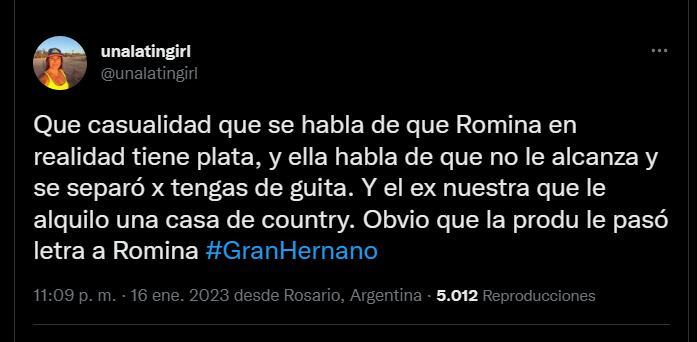 Voces a favor y en contra de Romina y su verdadera situación económica