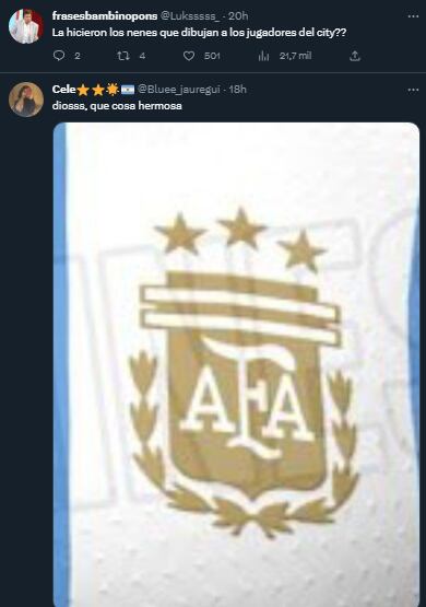 La reacción de los usuarios al ver la nueva camiseta argentina