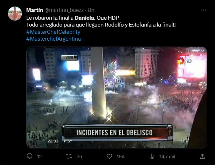 Bronca en las redes sociales por la eliminación de Daniela