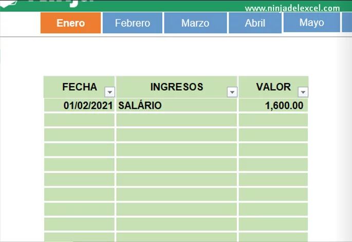 La manera más facil de llevar un control de ingresos y egresos.