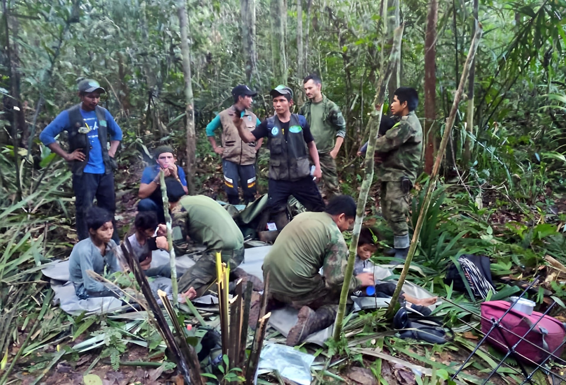 Hallan con vida a los cuatro niños perdidos hace 40 días tras accidente aéreo en Colombia. Foto: EFE/ Fuerzas Militares de Colombia