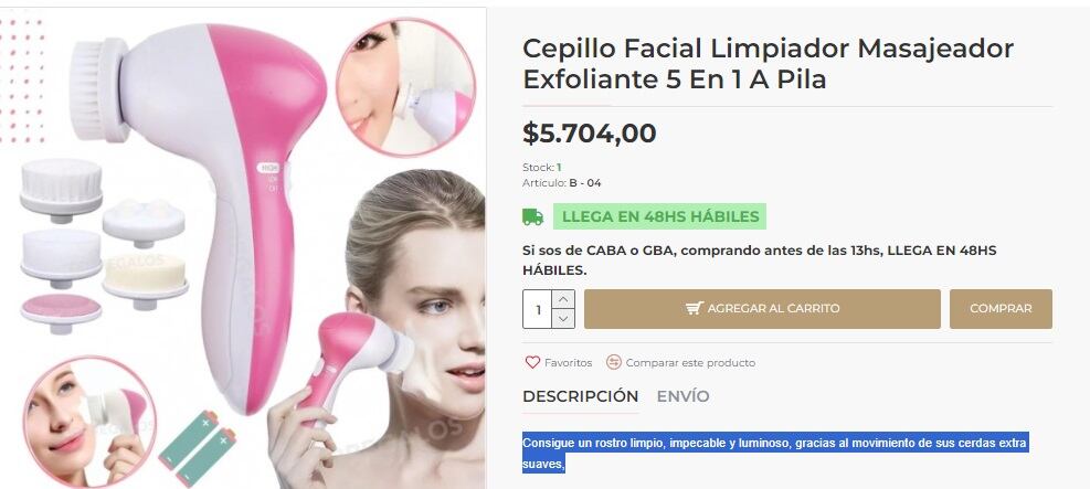 Cepillo facial limpiador y masajeador (DD2)