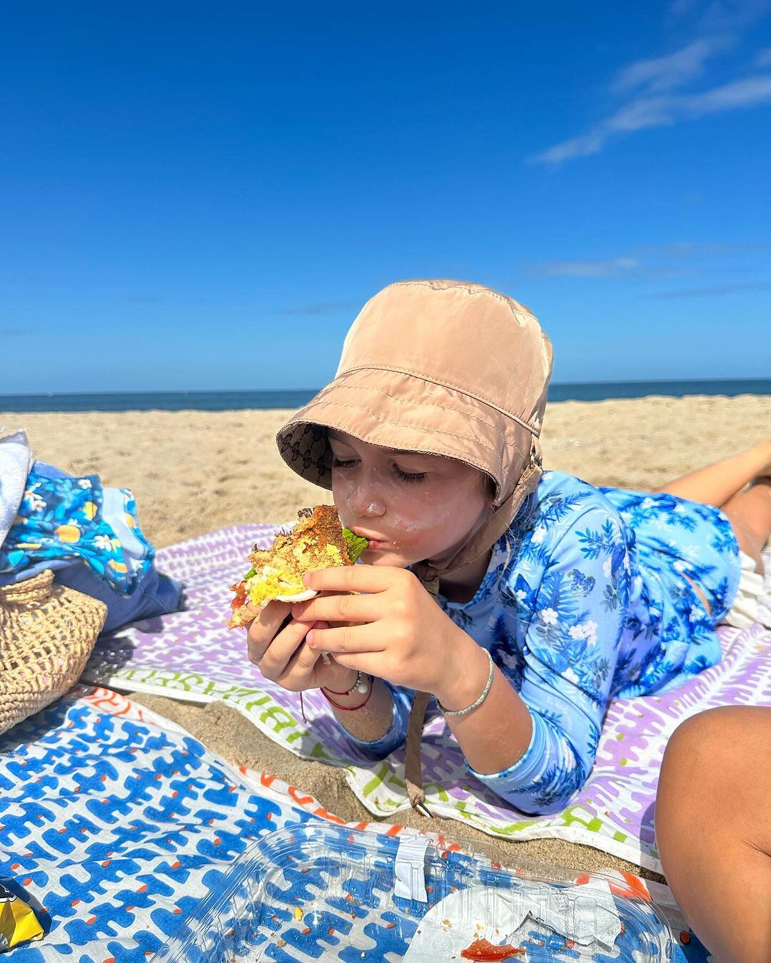 Malaika, la hija mayor de Zaira Nara y Jakob Von Plessen. Gentileza Instagram.