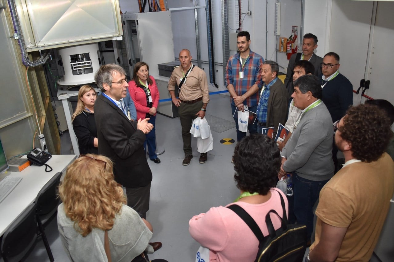 La "ESA Open Week”. La Agencia Espacial Europea abrió las puertas de la estación en Malargüe.