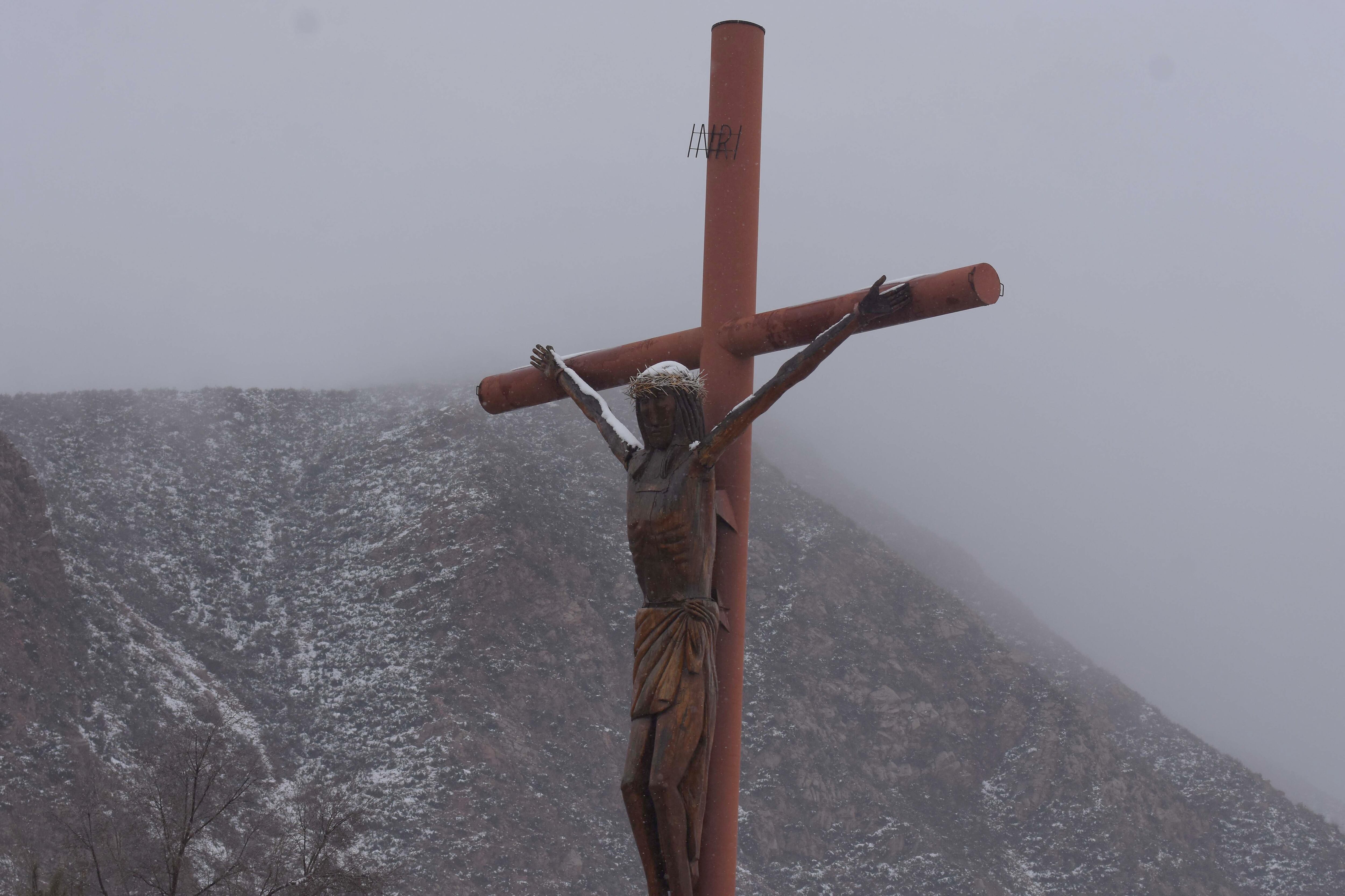 El Manzano Histórico también se pintó de blanco con la ultima nevada